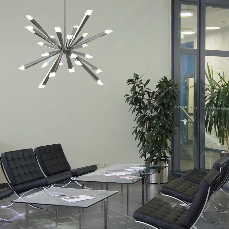 Starburst 29" Single Tier Chandelier