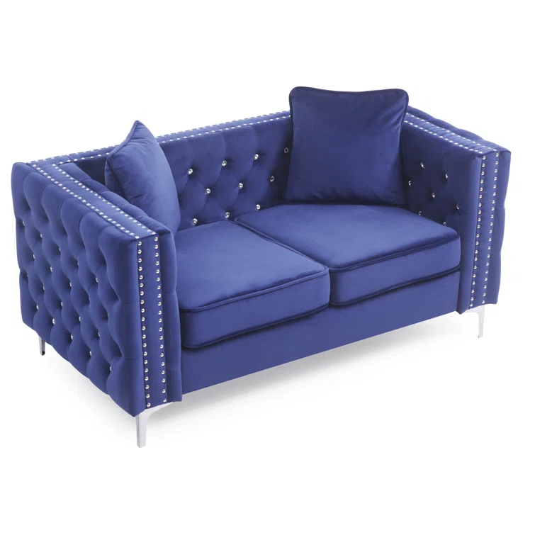Tina 63'' Velvet Loveseat