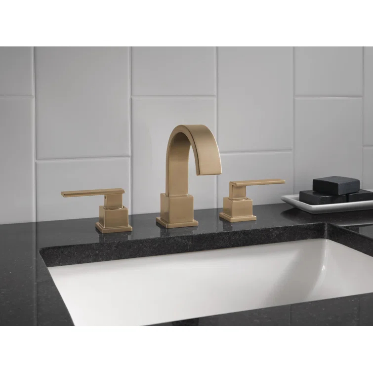 Vero Widespread Bathroom Faucet 3 Hole, 2-handle Bathroom Sink Faucet with Drain Assembly