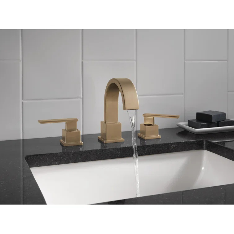 Vero Widespread Bathroom Faucet 3 Hole, 2-handle Bathroom Sink Faucet with Drain Assembly