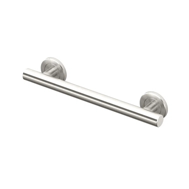 Latitude II Stainless Steel Wall Mount Grab Bar | ADA Compliant Safety Bar For Bathroom