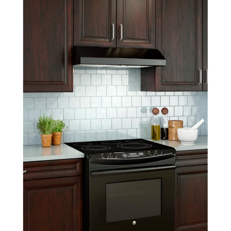 Broan NuTone 30" Stainless Steel 300 CFM Convertible Under Cabinet Range Hood with Mesh Filter