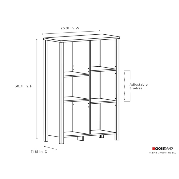 Premium Cubes 38.31" H x 25.81" W Standard Bookcase