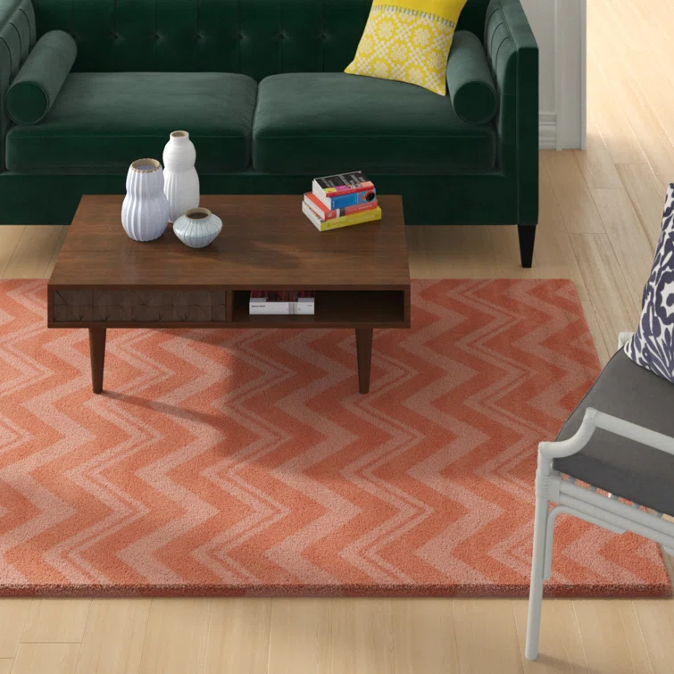 Nishi Hand Loomed Wool Chevron Rug