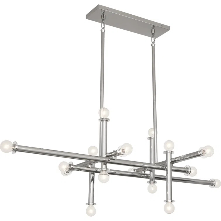 Milano 16 - Light Dimmable Sputnik Modern Linear Chandelier
