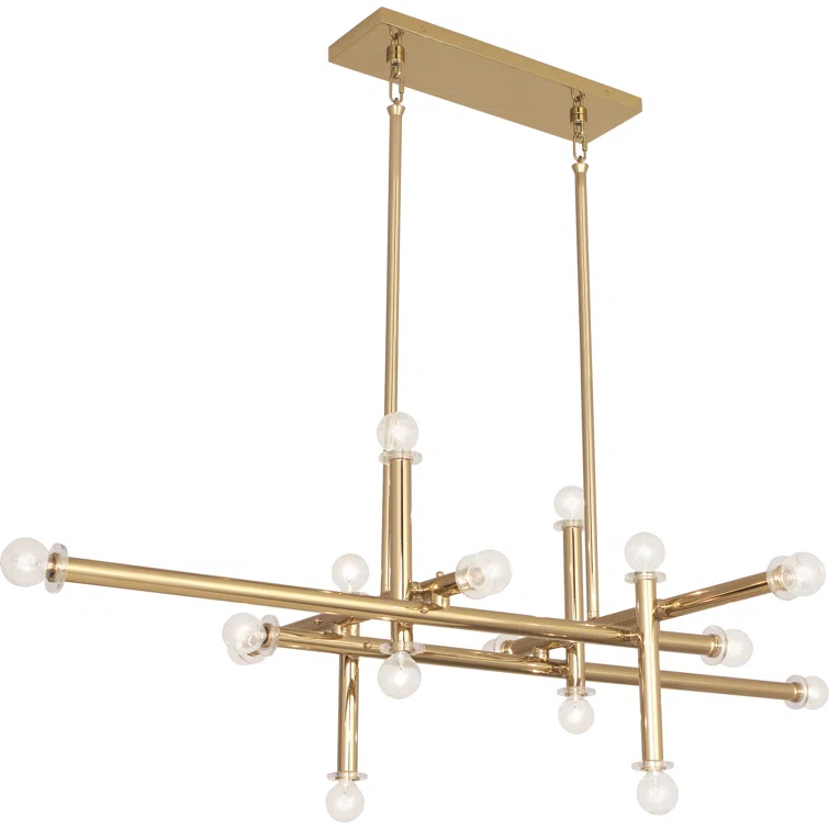 Milano 16 - Light Dimmable Sputnik Modern Linear Chandelier