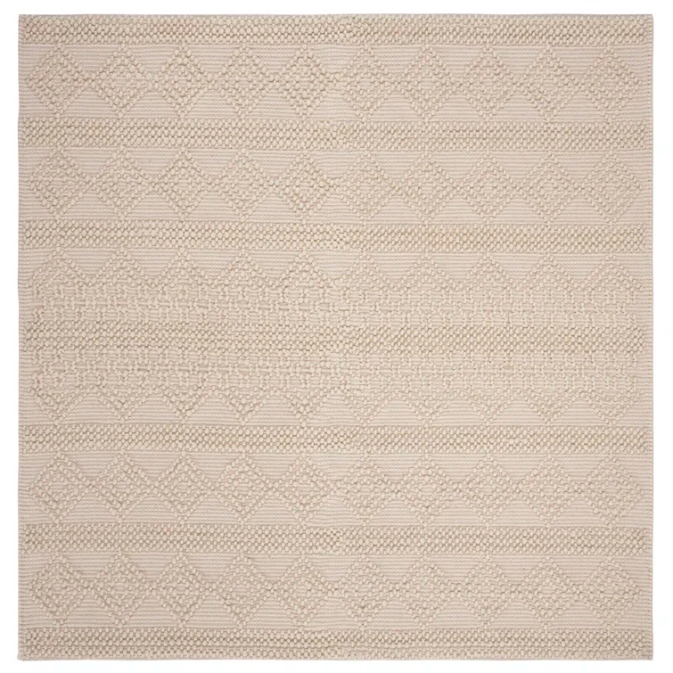 Natura Hand Woven 60% Wool And 40% Cotton Geometric Rug