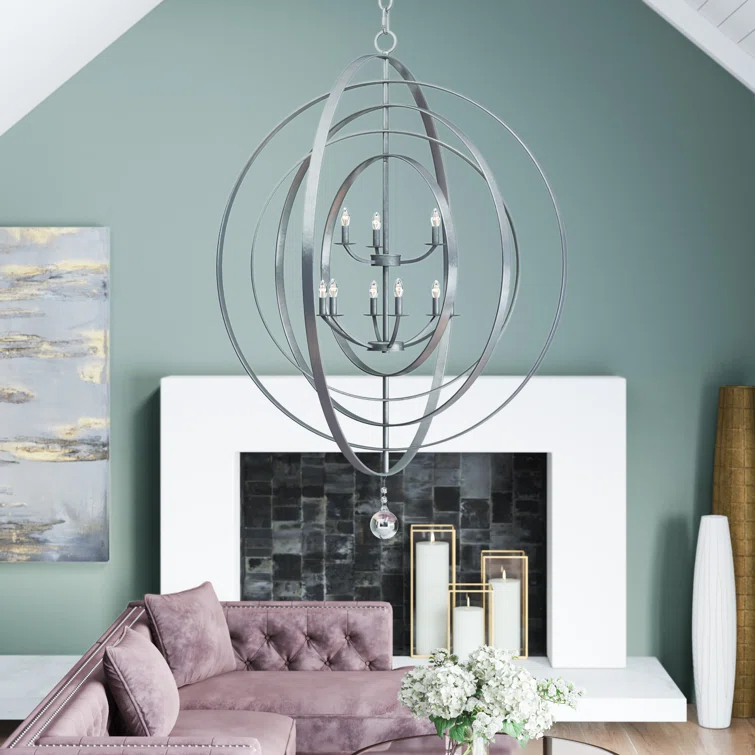 Salas 9 - Light Dimmable Globe Chandelier