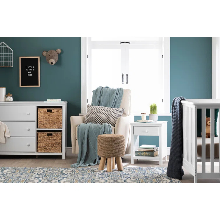Cotton Candy 3-Drawer Dresser with Storage Baskets
