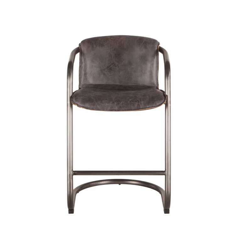 Darbonne Upholstered Counter Stool with Metal Frame