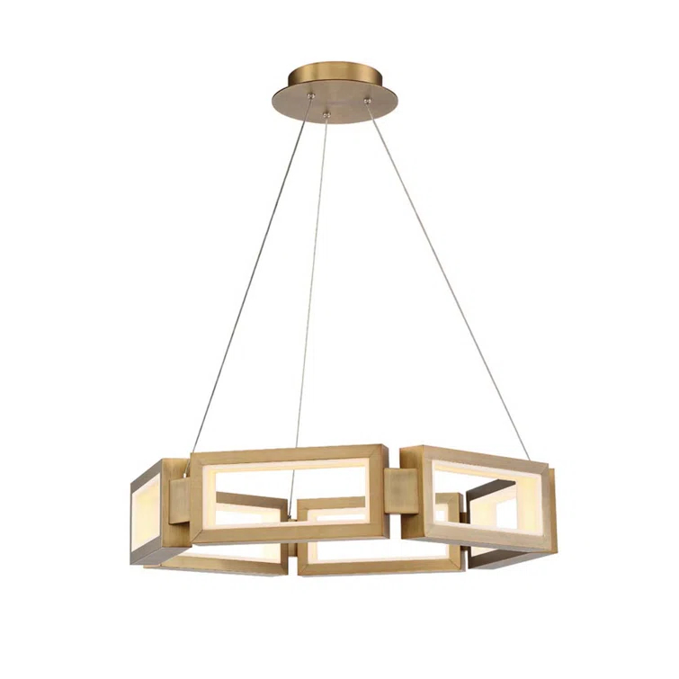 Mies 6 - Light Dimmable LED Geometric Chandelier
