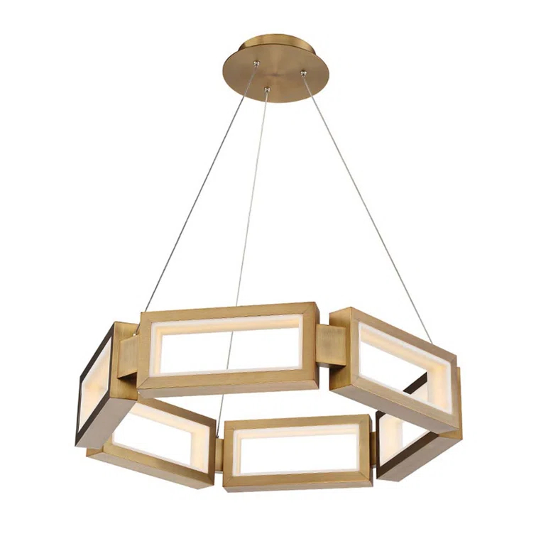 Mies 6 - Light Dimmable LED Geometric Chandelier