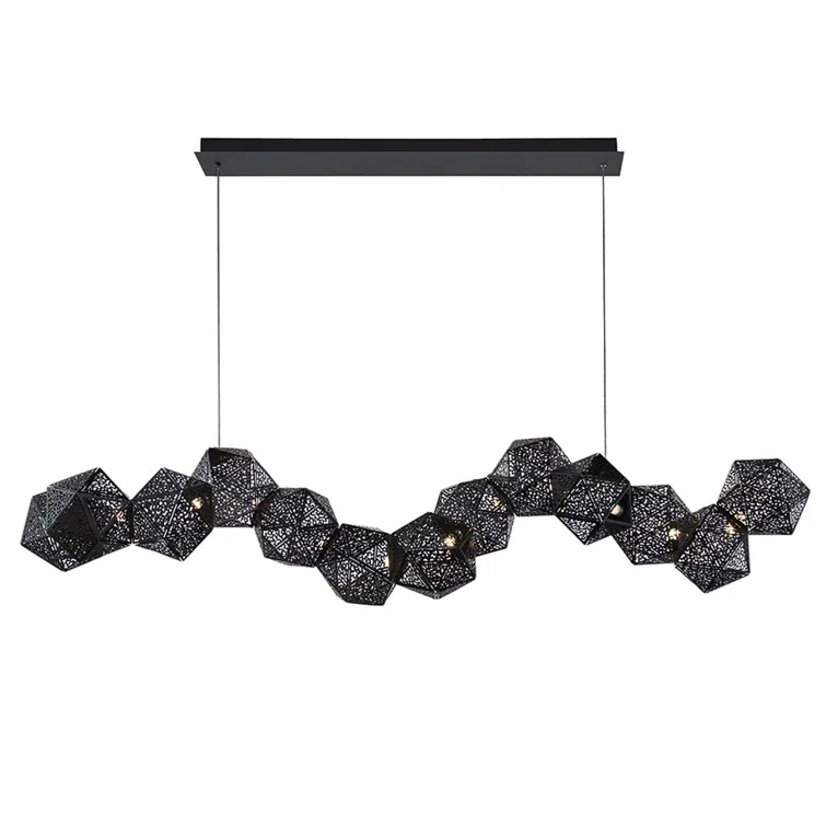 Riddle 13 - Light Black LED Kitchen Island Pendant