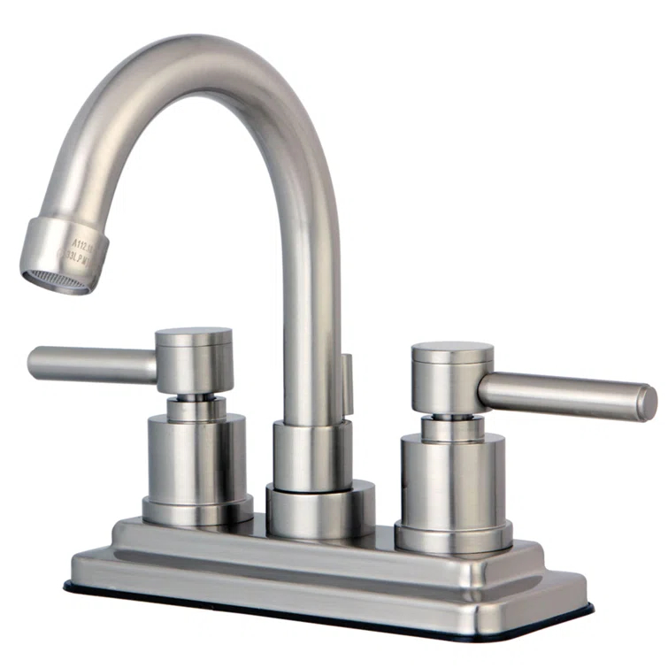 South Beach Centerset Bathroom Faucet with Drain Assembly