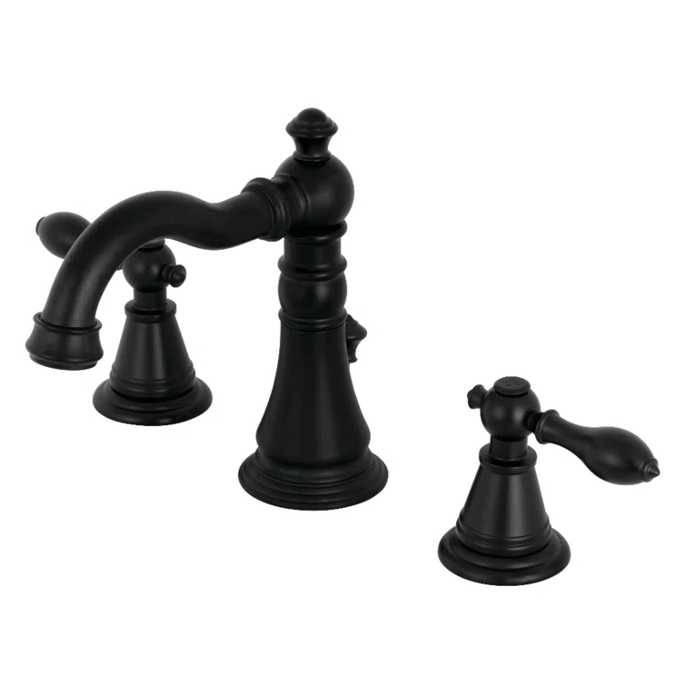 Kingston Brass FSC1970AL Kingston Brass English Classic Two-Handle 3-Hole Deck Mount Widespread Bathroom Faucet with Pop-Up Drain
