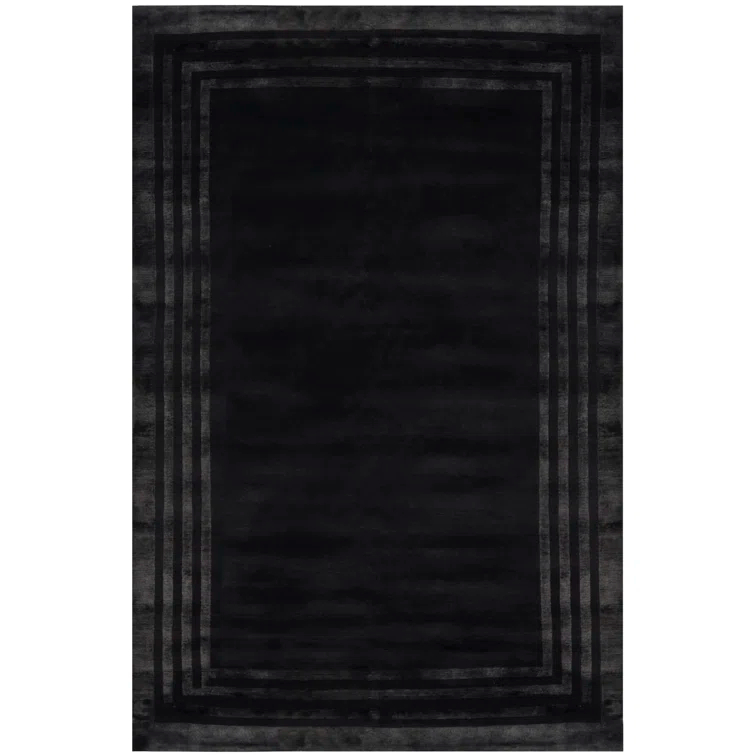 Onyx Hand-Knotted Wool and Viscose 6' x 9' Area Rug