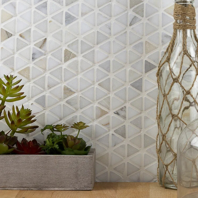 Calacatta Marble Honeycomb Mosaic Wall Tile
