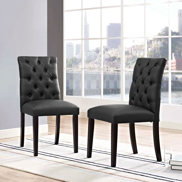 Modway Copper Grove Trilj Vinyl Dining Chair (Set of 2) by Modway