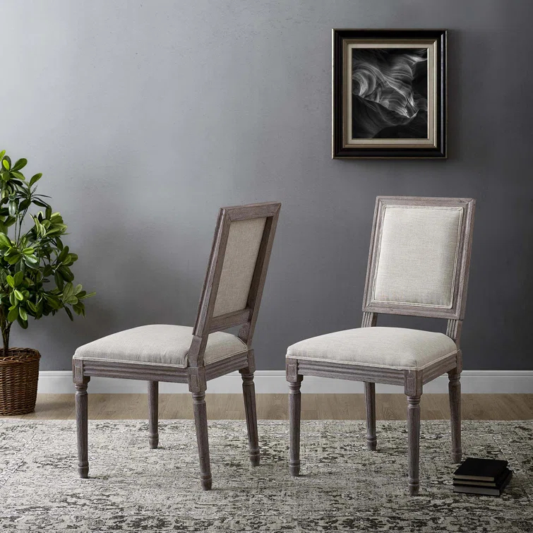 Modway Court Dining Side Chair Upholstered Fabric
