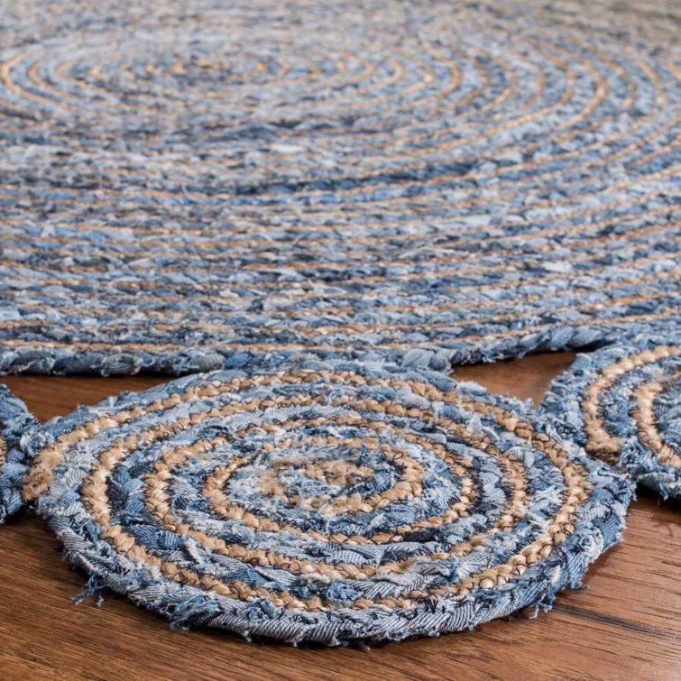 Zeitler Hand Woven Jute, Cotton Rug