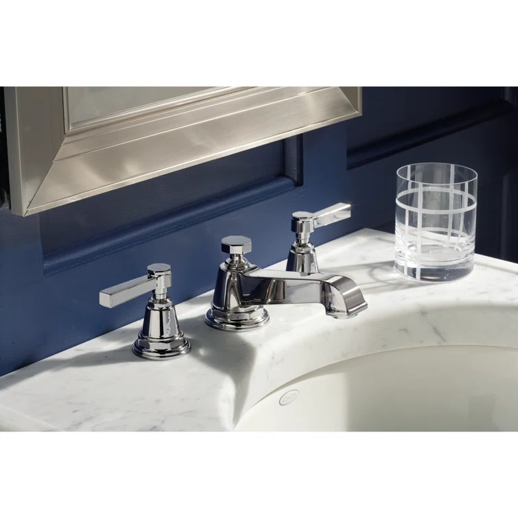 Pinstripe® Pure Widespread Bathroom Sink Faucet with Cross Handles