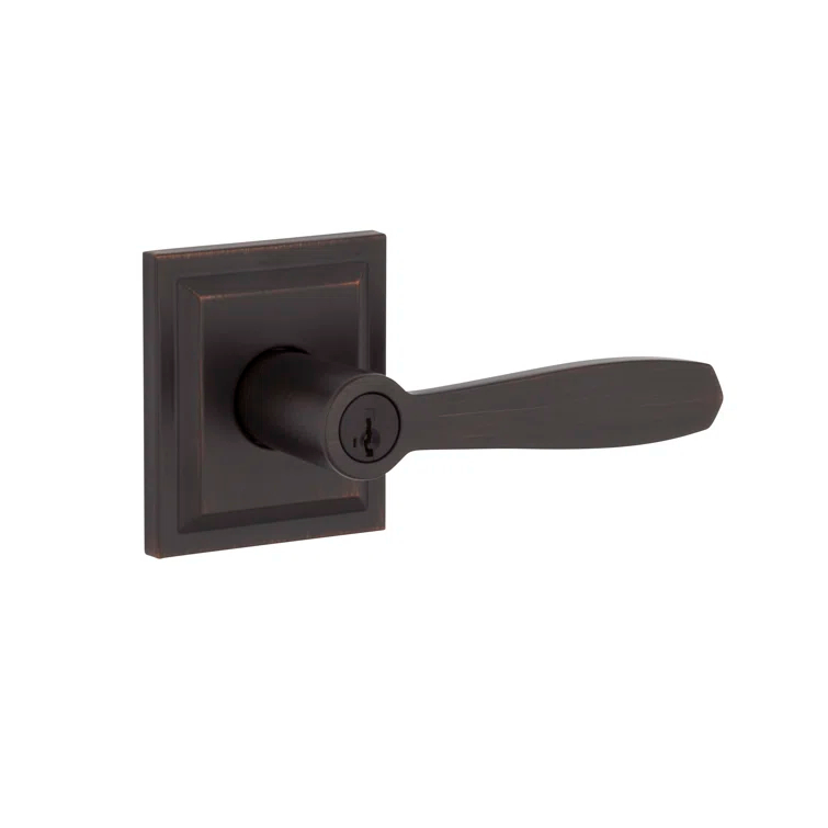 Baldwin Torrey Low Profile Rose Keyed Entry Lever Featuring Smartkey in VB