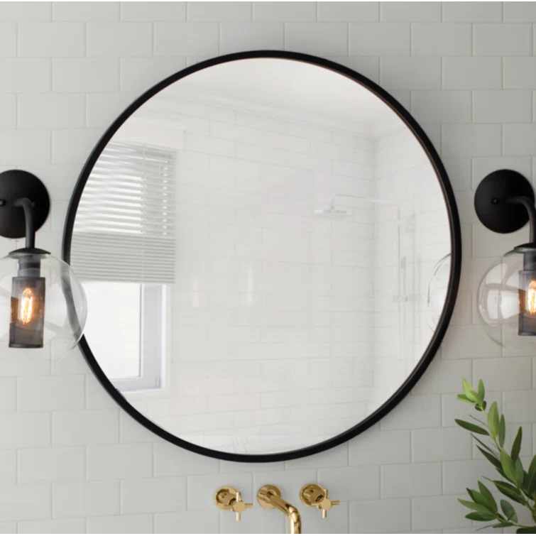 Hub Rubber Round Mirror