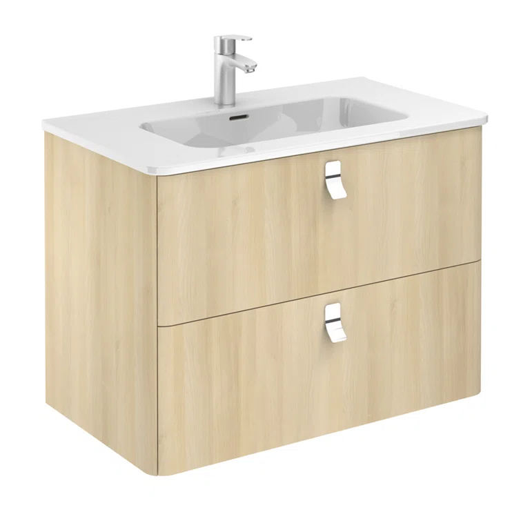 WS Bath Collections Concert 31.9'' Single Bathroom Vanity with Ceramic Top