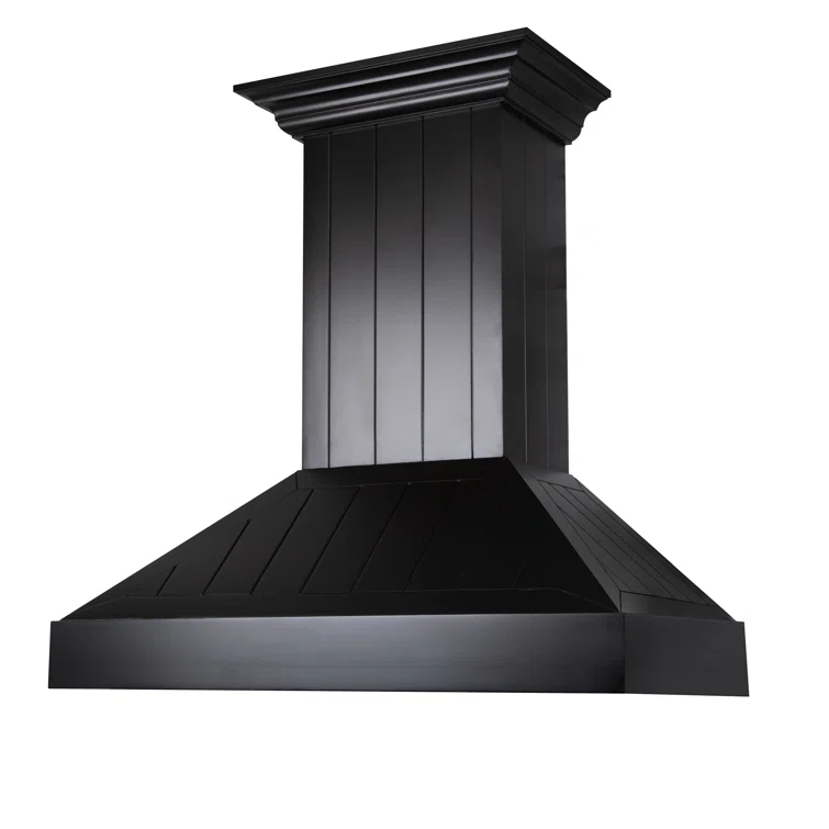 ZLINE 36 in. Wooden Convertible Vent Wall Mount Range Hood in Rustic Light Finish - Includes Motor (KPLL-36)