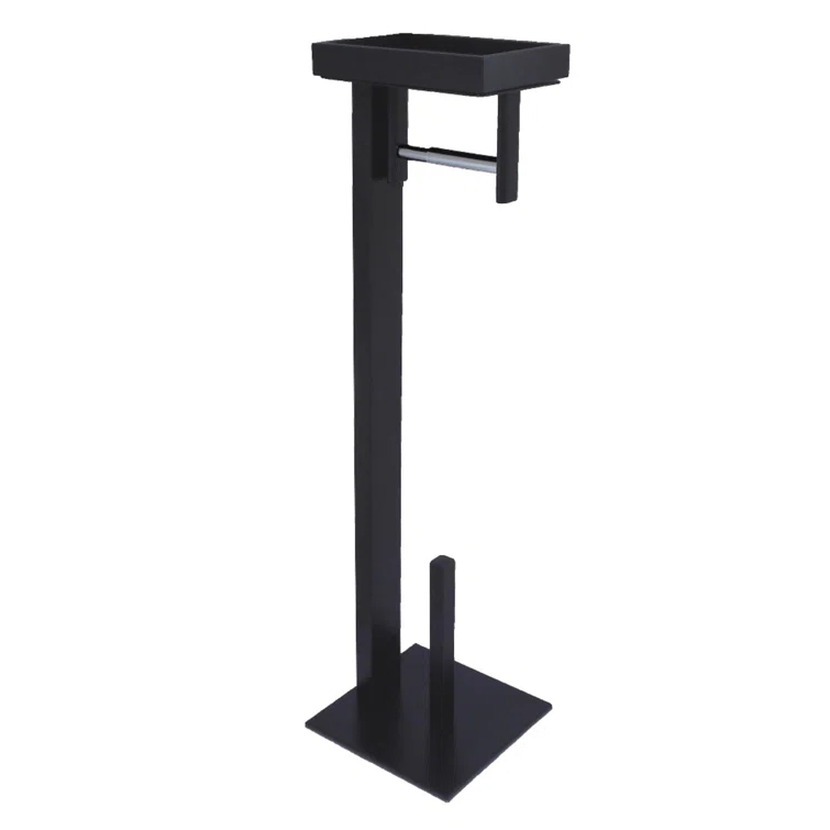 Kingston Brass SCC8500 Kingston Brass Edenscape Freestanding Toilet Paper Holder with Storage Shelf