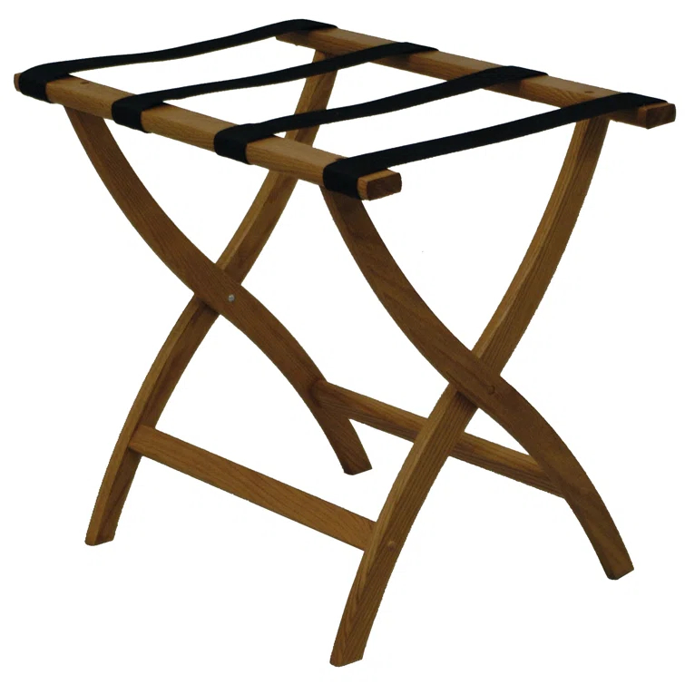 Folding Oak,Wood Luggage Rack