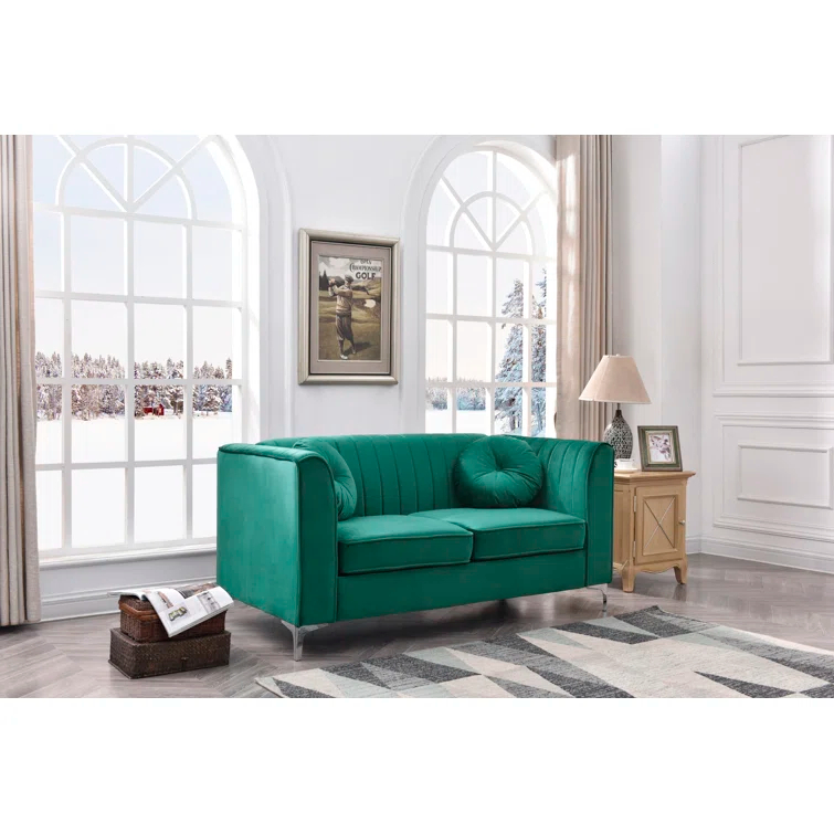 Bailey 65'' Velvet Loveseat