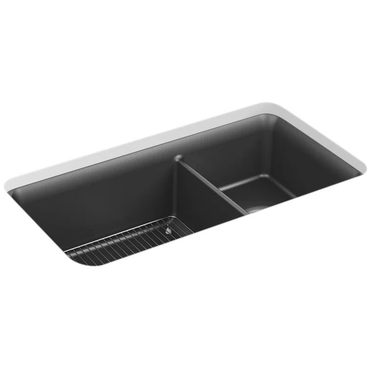 Cairn® 34" L x 18" W Double Basin Undermount with Accessories