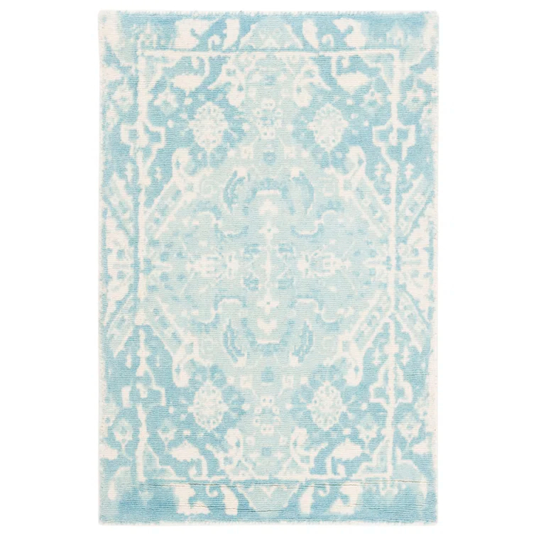 Restoration Vintage Hand Tufted Wool Oriental Rug