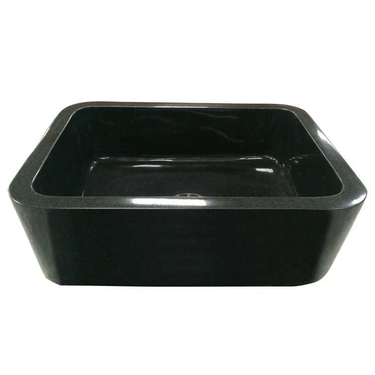 Barclay FSGSB4032-GPBL Acantha 33'' L Farmhouse / Apron Single Bowl Engineered Stone Kitchen Sink