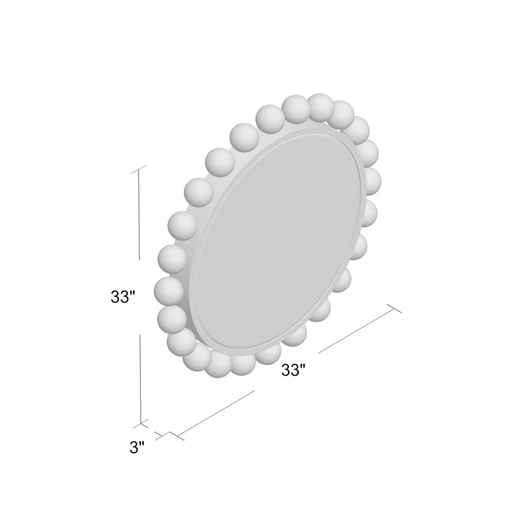 Cooper Metal Flat Wall Mirror