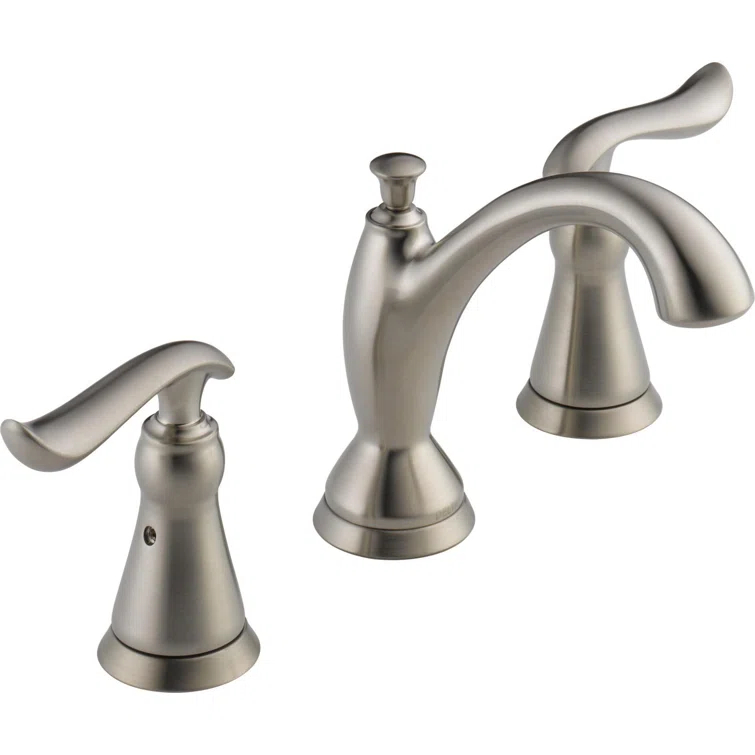 Linden Widespread Bathroom Faucet 3 Hole, 2-handle Bathroom Sink Faucet with Drain Assembly