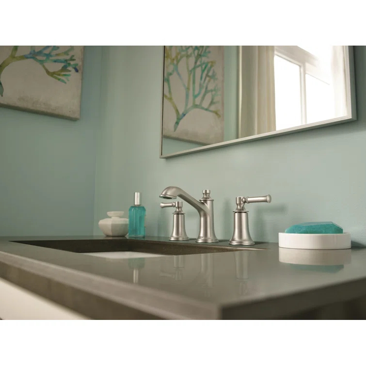 Moen Dartmoor Two-Handle Widespread Bathroom Faucet Trim Kit, Valve Required
