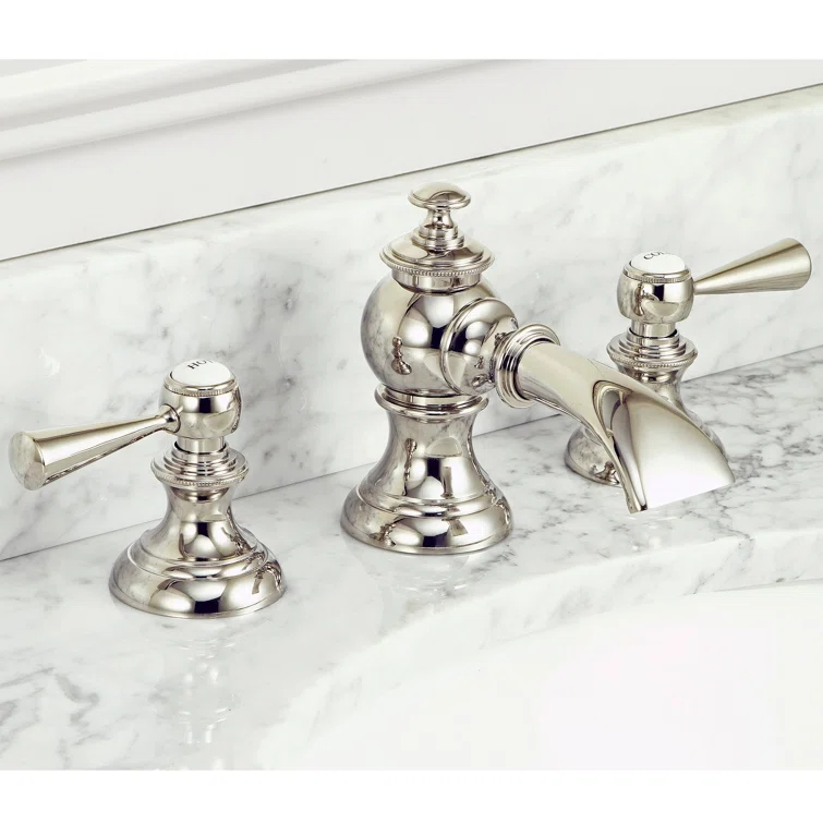 Widespread 2-handle Bathroom Faucet with Drain Assembly