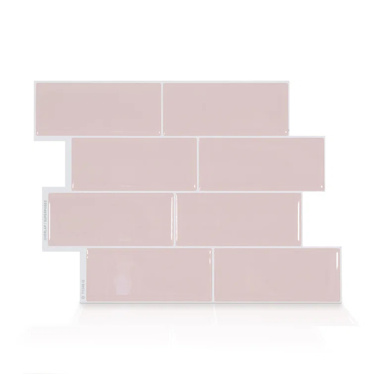 Metro 8'' W x 11'' L Gel Peel and Stick Mosaic Tile