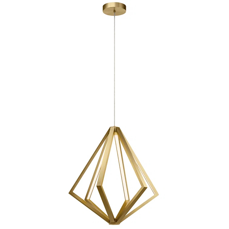 27.25 Inch 6 Led Chandelier-Champagne Gold Finish    -Traditional Installation Elan Lighting 84199