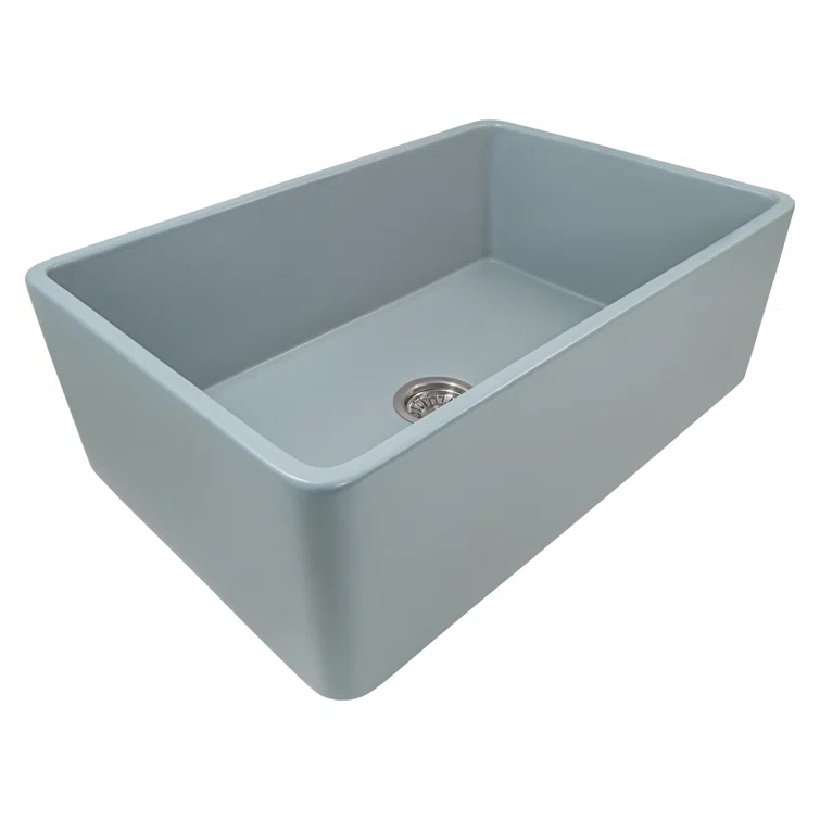Ruvati 33 inch Fireclay Farmhouse Apron-Front Kitchen Sink Reversible