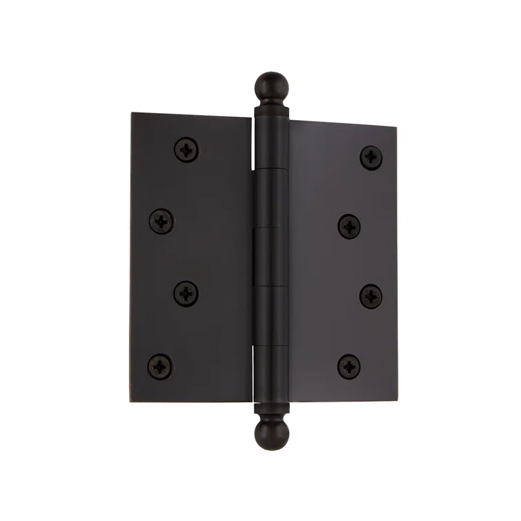 Nostalgic Warehouse 4" x 4" Ball Tip Residential Hinge with Square Corners
