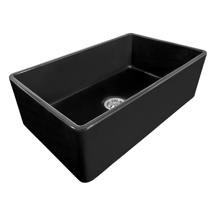 Ruvati 33 inch Fireclay Farmhouse Apron-Front Kitchen Sink Reversible