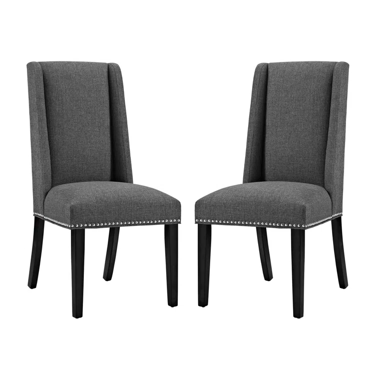Baron Fabric Upholstered Dining Chairs (Set of 2) by Modway