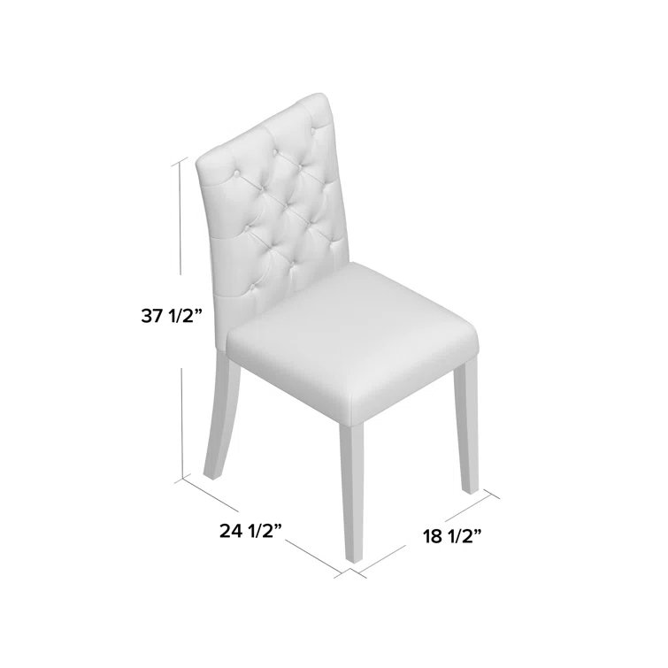 Modway Duchess Button Tufted Fabric Dining Chair