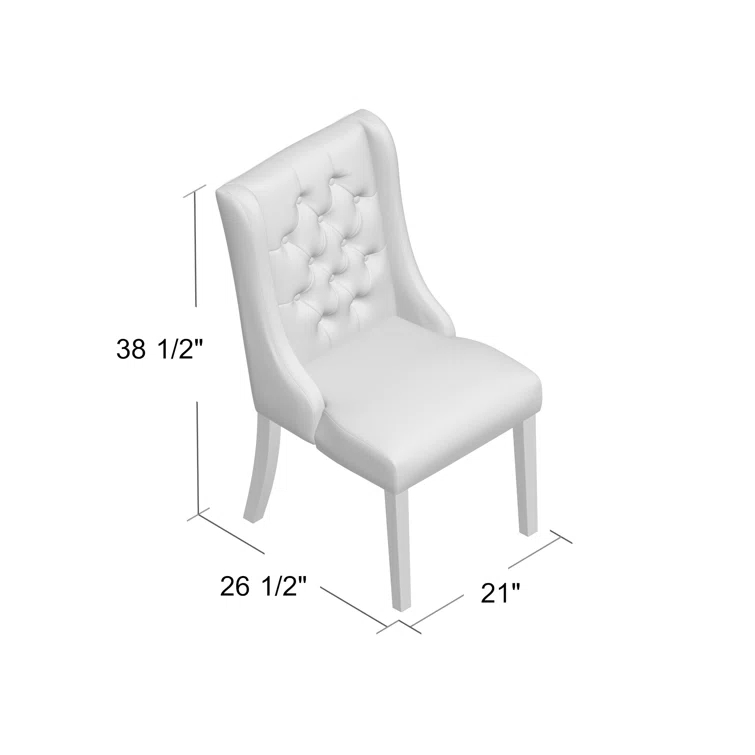 Modway Baronet Button Tufted Fabric Dining Chair