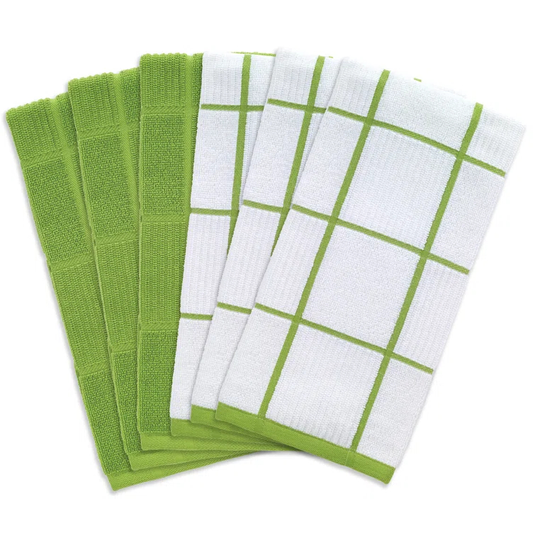 T-fal Solid and Check Dish Cloth