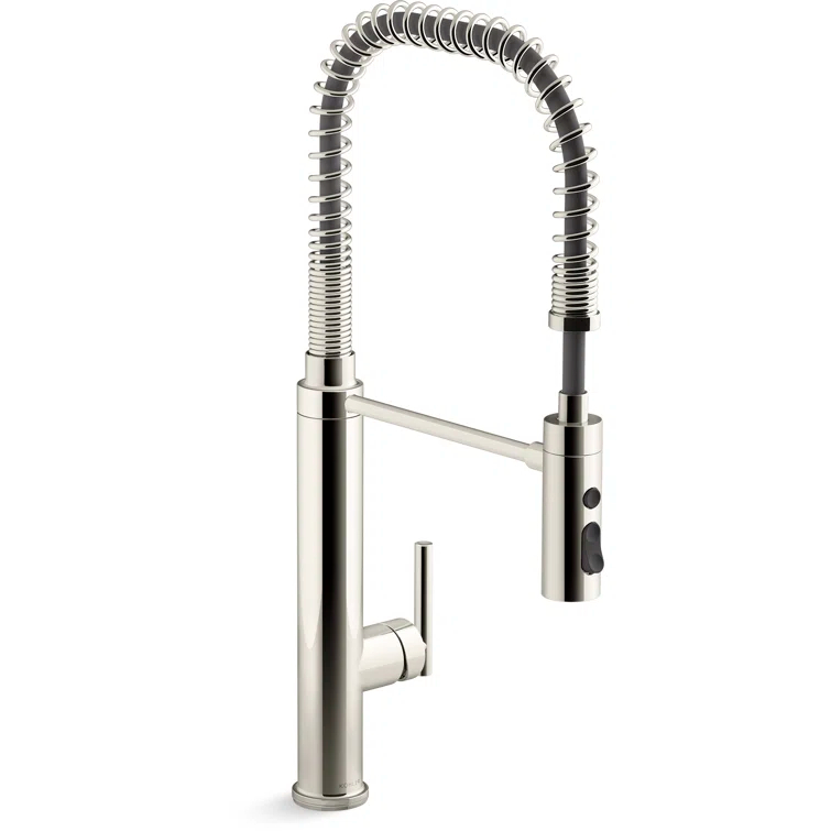 Kohler Purist® Single Handle Semi-Professional Pre-Rinse Kitchen Faucet with Pull Down Sprayer