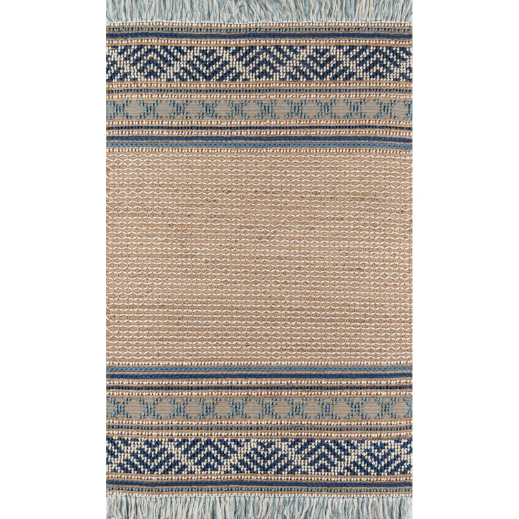 Momeni  Esme Handmade Wool and Cotton Tribal Tapestry Area Rug 6' x 9' 6' x 9' Indoor,Accent